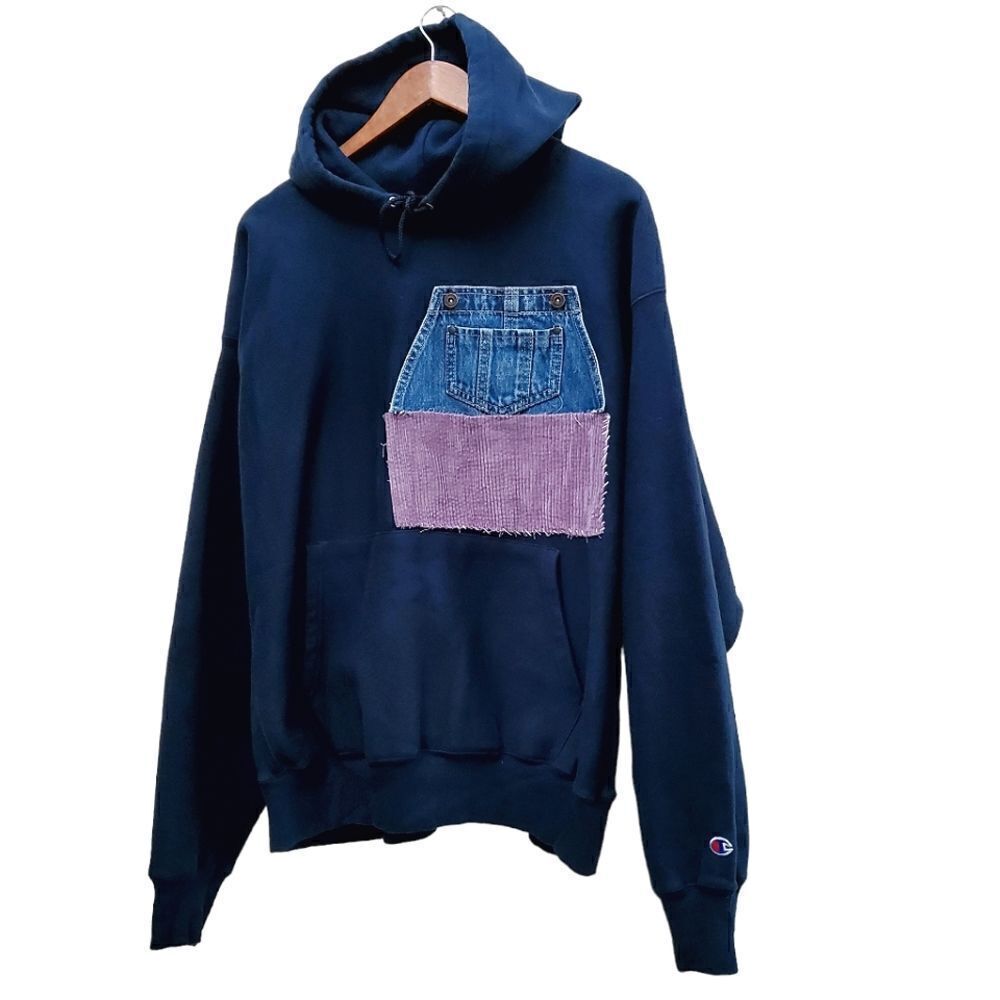 Champion Reverse Weave Reworked Hoodie Size XL